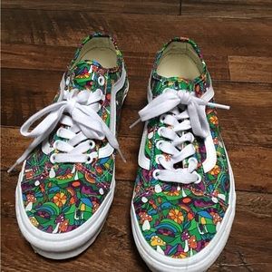 Rainbow mushroom vans